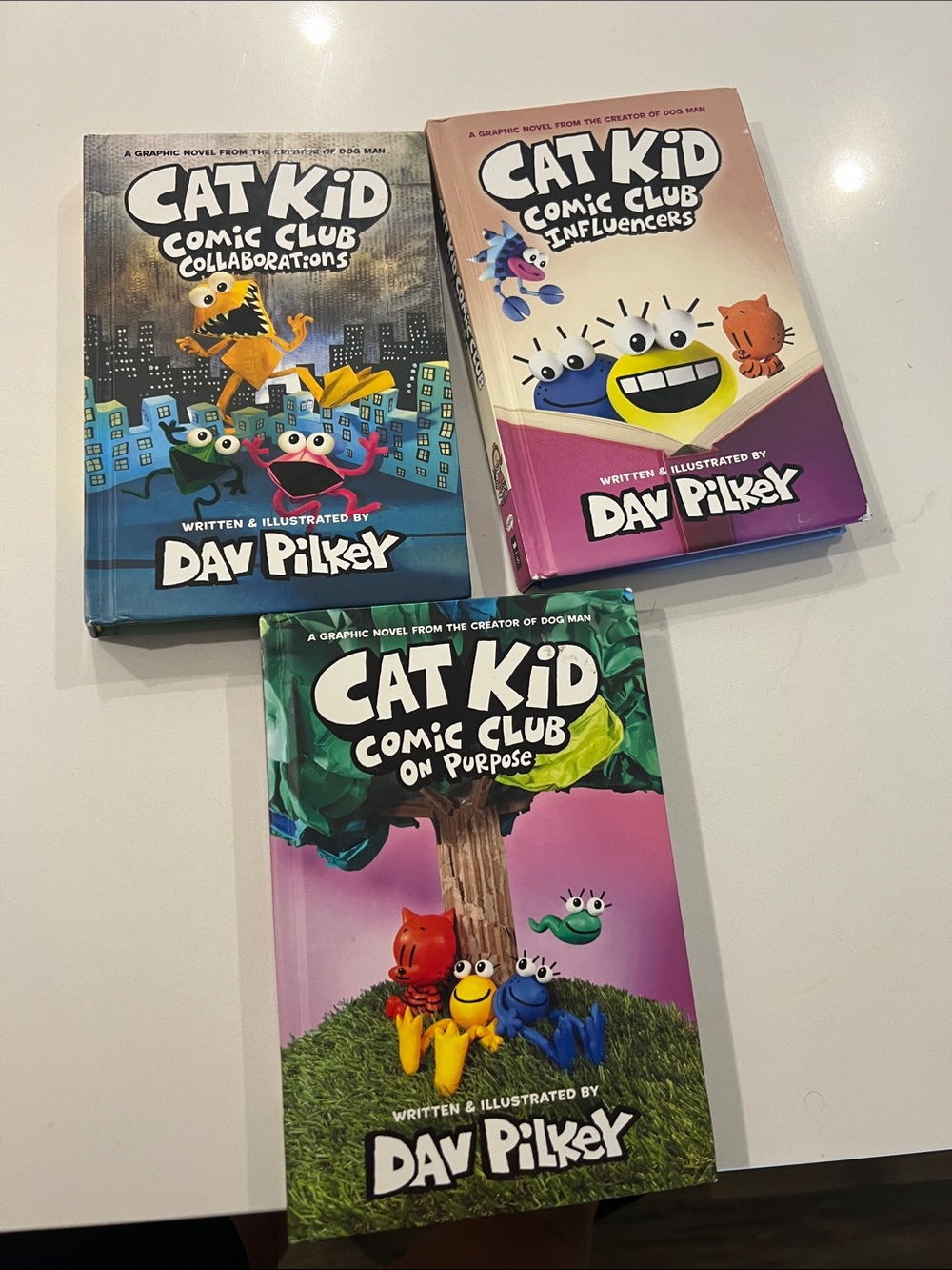 Cat Kid Comic Club (by ) - Green, Purple & Blue Book Set